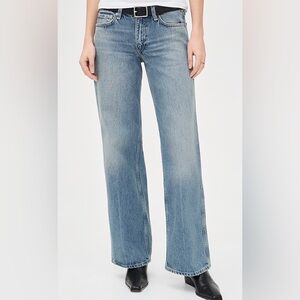 Rag & Bone Alex High Rise Straight Leg Jeans Light Wash Button Fly Size 27